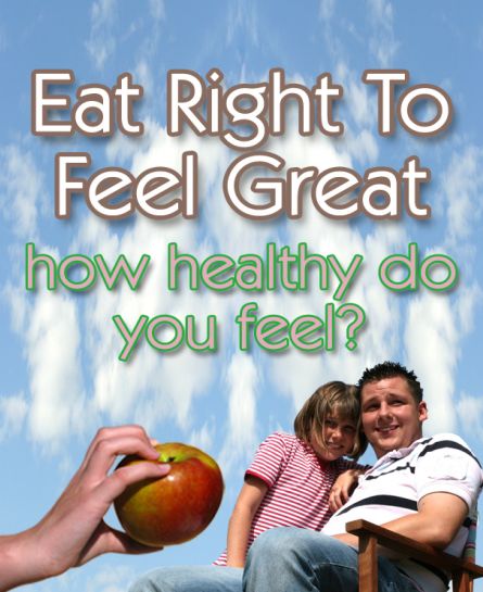 Eat Right To Feel Great How Healthy Do You Feel?